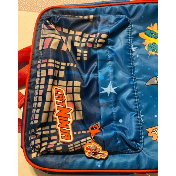 Epic Cat Ninja Children's School Backpack Bag Blue & Red NEW - Picture 4 of 5
